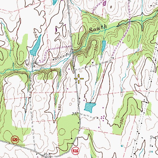 Topographic Map of John Champe High School, VA