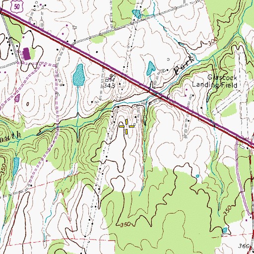 Topographic Map of HealthSouth Rehabilitation Hospital of Northern Virginia, VA