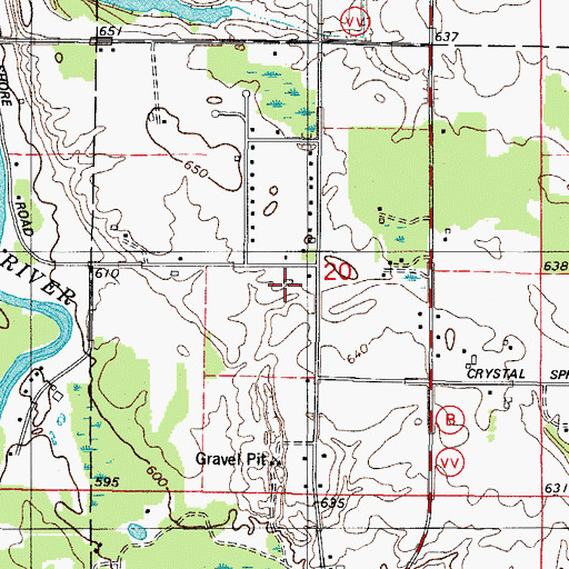 Topographic Map of Wilfert Farm, WI
