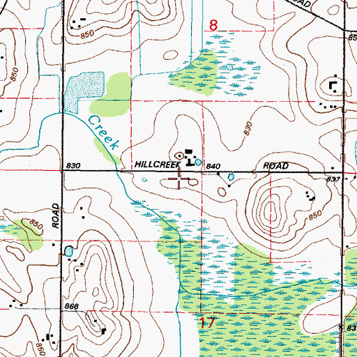 Topographic Map of Badger Pride Dairy, WI