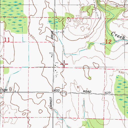 Topographic Map of Kirchman Farms, WI