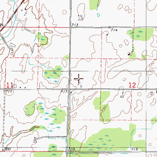 Topographic Map of Pavlat Dairy Farms, WI
