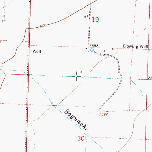 Topographic Map of 32 South Ditch, CO