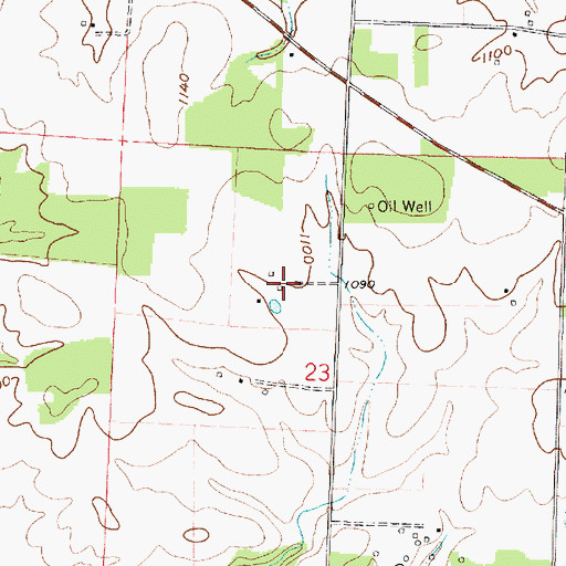 Topographic Map of Hamilton Farm, OH