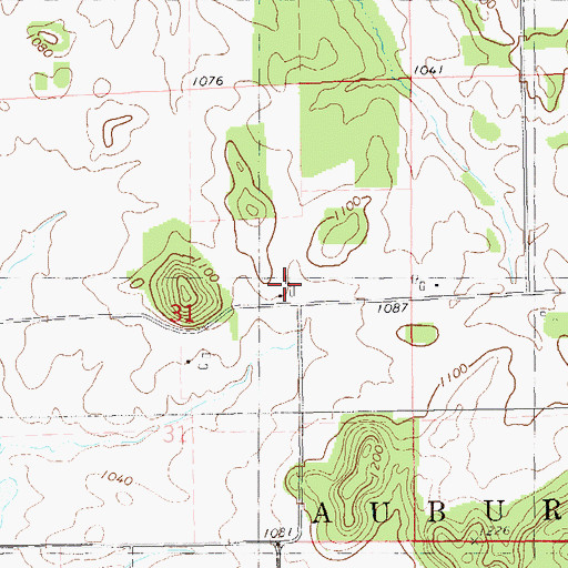 Topographic Map of Cloudburst Farm, WI