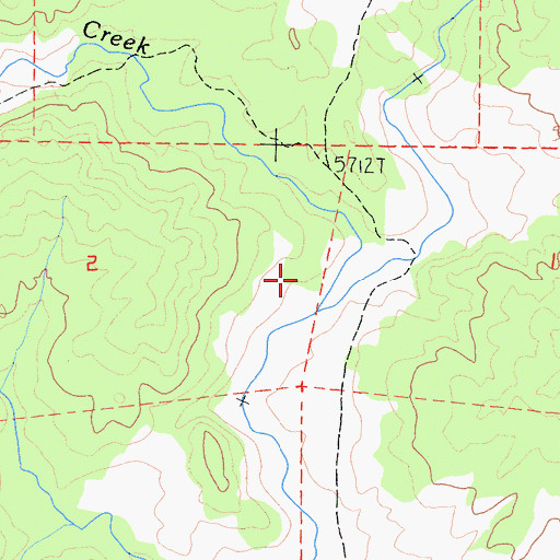 Topographic Map of Fish Creek, CA