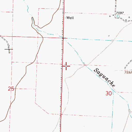 Topographic Map of Coleman South Ditch, CO