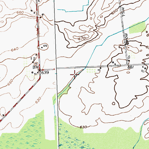 Topographic Map of H and E Farms, NY