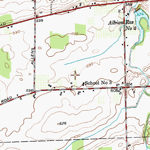Topographic Map of Hugh Lane Farm, NY