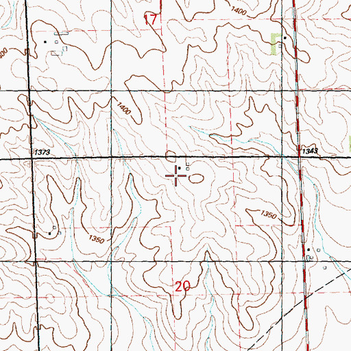Topographic Map of Pennings Arabian Farm, IA