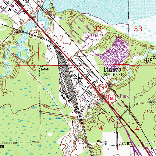 Topographic Map of Twin Ports Baptist Academy, WI