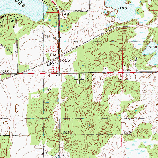 Topographic Map of Mustard Seed Faith Academy, WI