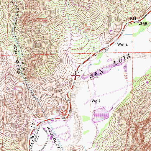 Topographic Map of Gomez Creek, CA