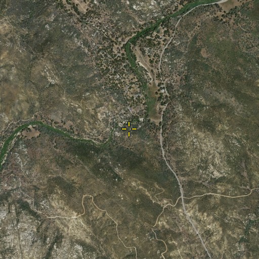 Aerial/Satellite Image of Green Valley Falls, CA