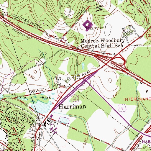 Topographic Map of Congregation Sharei Torah, NY
