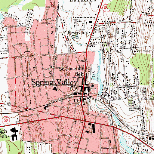 Topographic Map of Adonai Christian Church, NY