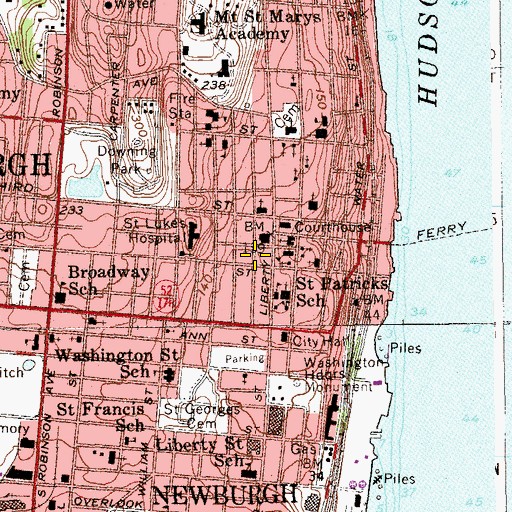 Topographic Map of Life Restoration Church, NY