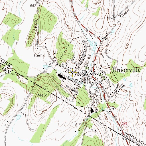Topographic Map of Our Lady of the Scapular Church, NY