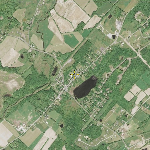 Aerial/Satellite Image of First Presbyterian Church of Westtown, NY