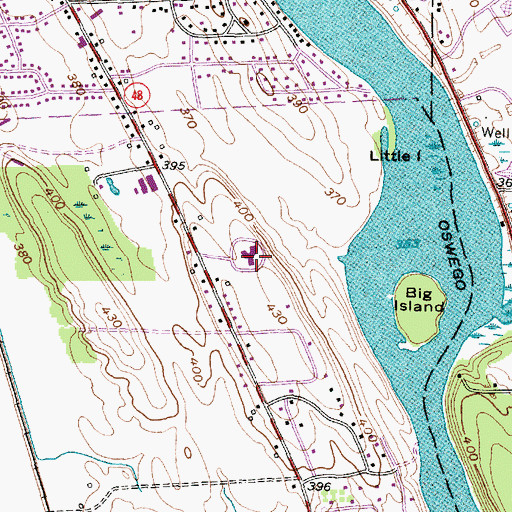 Topographic Map of Fulton Alliance Church, NY