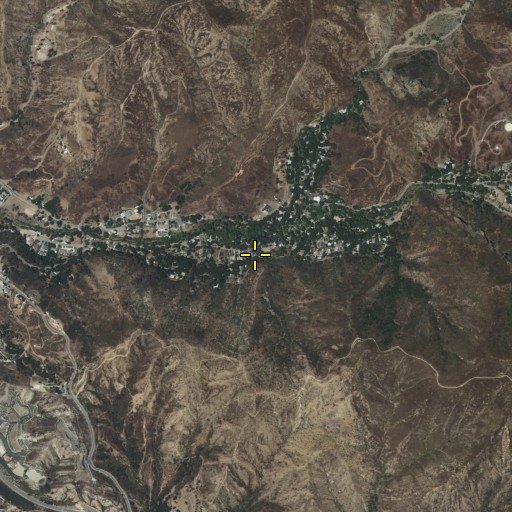 Aerial/Satellite Image of Harding Canyon, CA