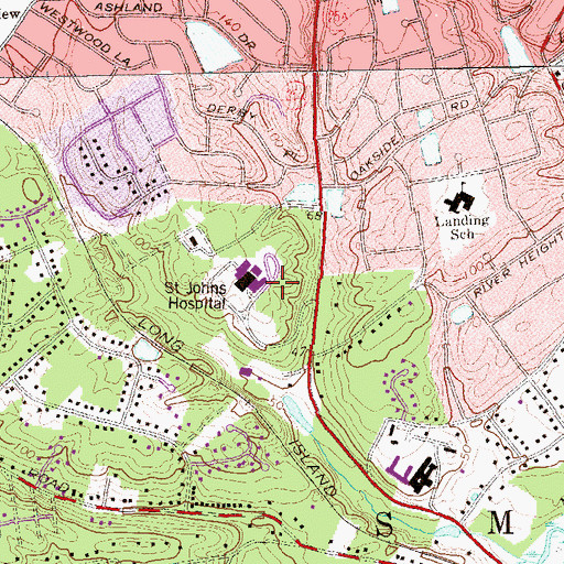 Topographic Map of Saint Catherine of Siena Nursing Home, NY