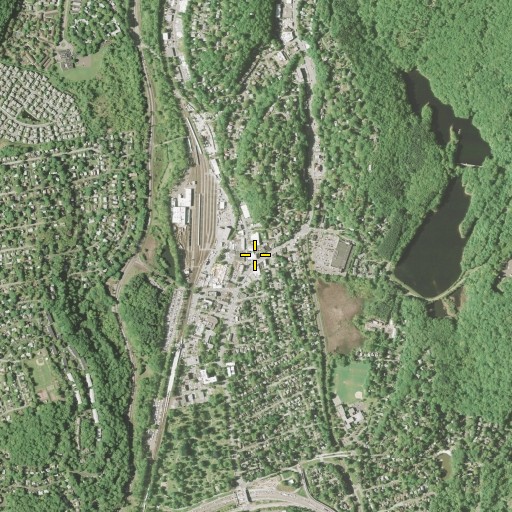 Aerial/Satellite Image of North White Plains Fire Department, NY