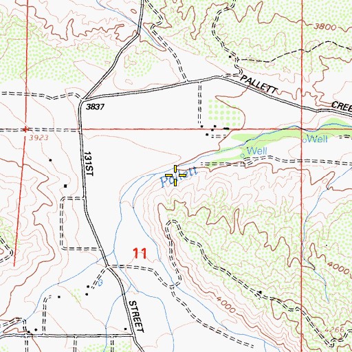 Topographic Map of Holmes Creek, CA
