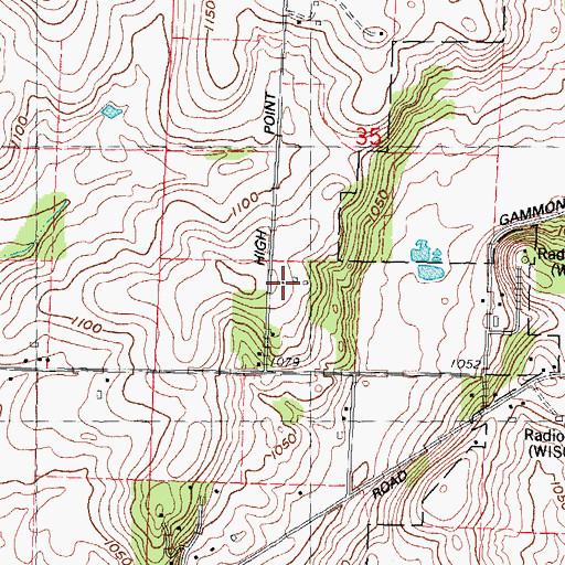 Topographic Map of Kids Express Learning Center, WI