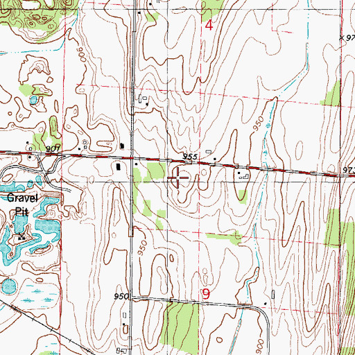 Topographic Map of Mountain Top Christian Academy, WI
