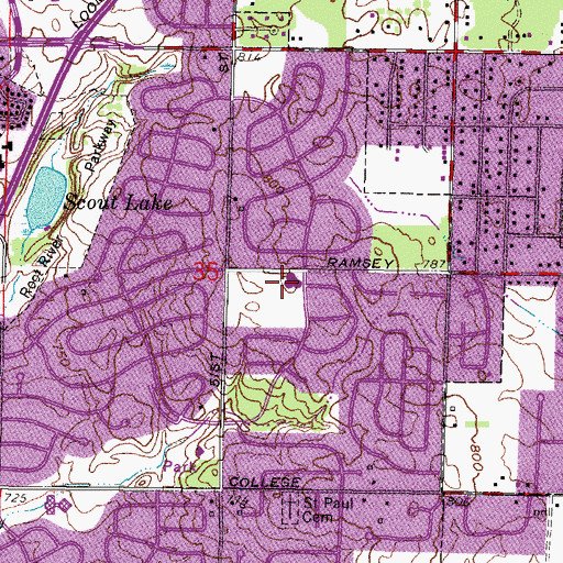 Topographic Map of Time 4 Learning Charter School, WI