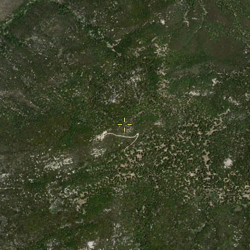 Aerial/Satellite Image of Hot Springs Mountain, CA