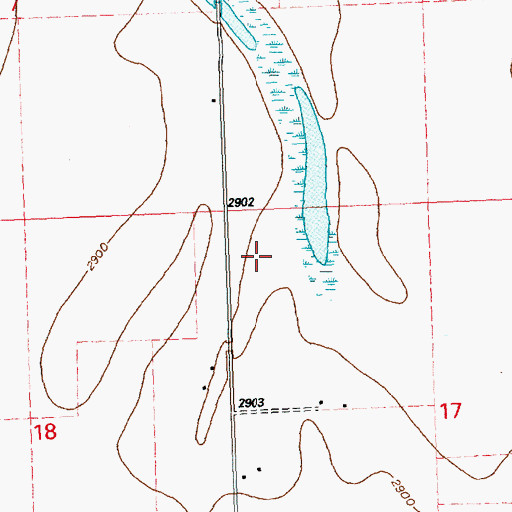 Topographic Map of Abel Ranch Airport, MT