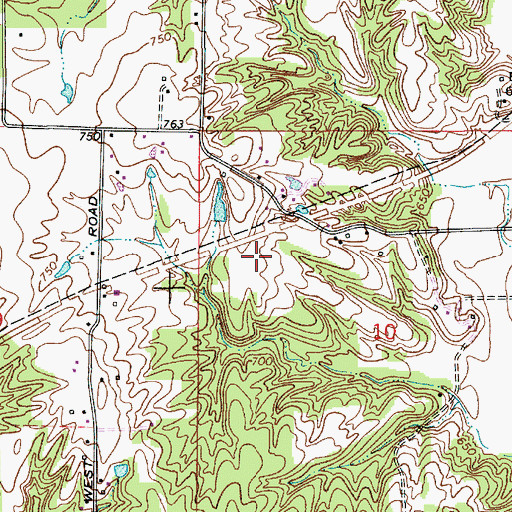 Topographic Map of Cooper Field, IN