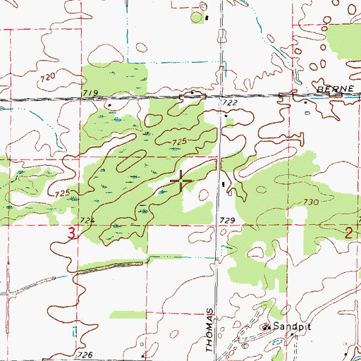 Topographic Map of Engler Field, MI