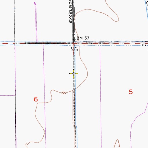 Topographic Map of Richter Airport, CA