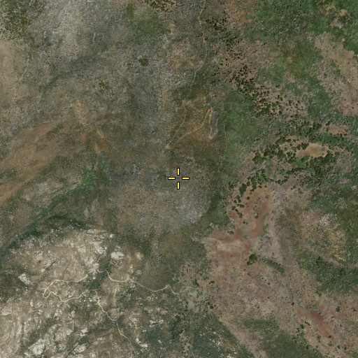 Aerial/Satellite Image of Japacha Peak, CA