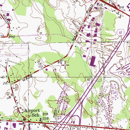 Topographic Map of Colonie Fire Training Tower, NY