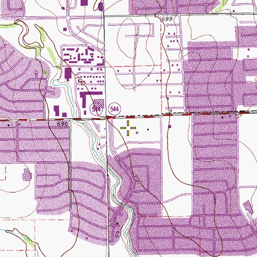 Topographic Map of HealthSouth Plano Rehabilitation Hospital, TX