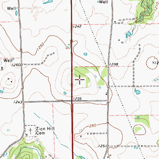 Topographic Map of Comanche County Medical Center, TX