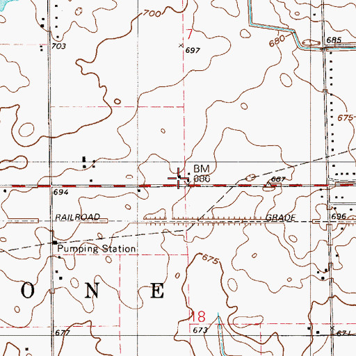 Topographic Map of Porter Emergency Medical Services Station 3, IN