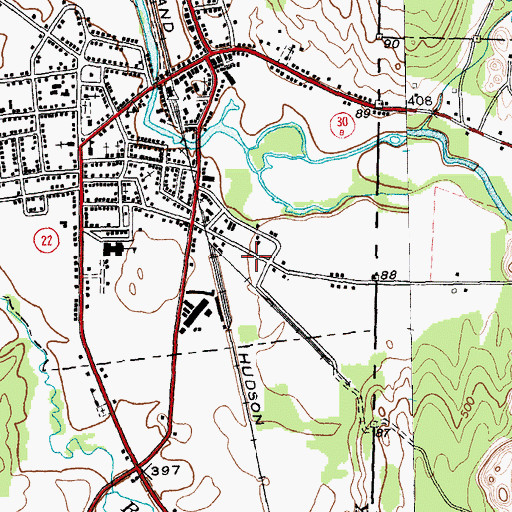 Topographic Map of Granville Rescue Squad, NY