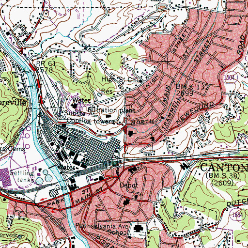Topographic Map of Haywood County Emergency Medical Services Medic 4, NC