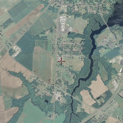 Aerial/Satellite Image of Perquimans County Rescue and Emergency Medical Services, NC