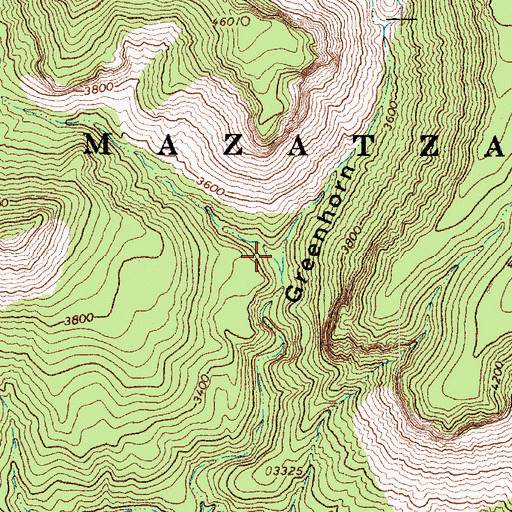 Topographic Map of Camp Gulch, AZ