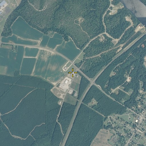 Aerial/Satellite Image of Hertford County Ambulance Service, NC
