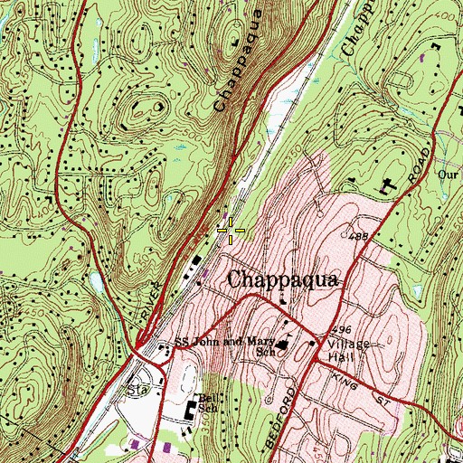 Topographic Map of Chappaqua Volunteer Ambulance Corps, NY