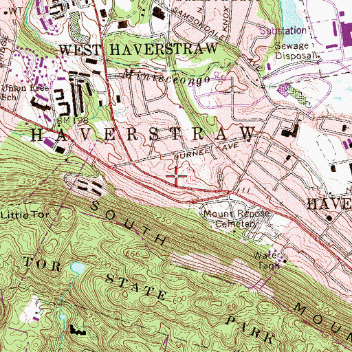 Topographic Map of Haverstraw Ambulance Corps, NY