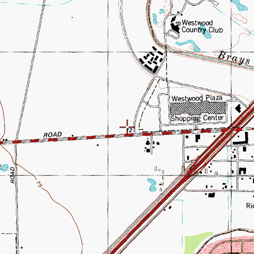 Topographic Map of JIC Emergency Medical Service, TX