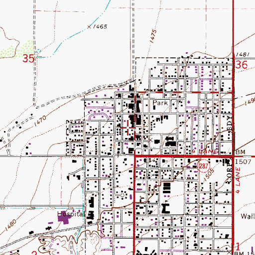 Topographic Map of Arriola Square, AZ